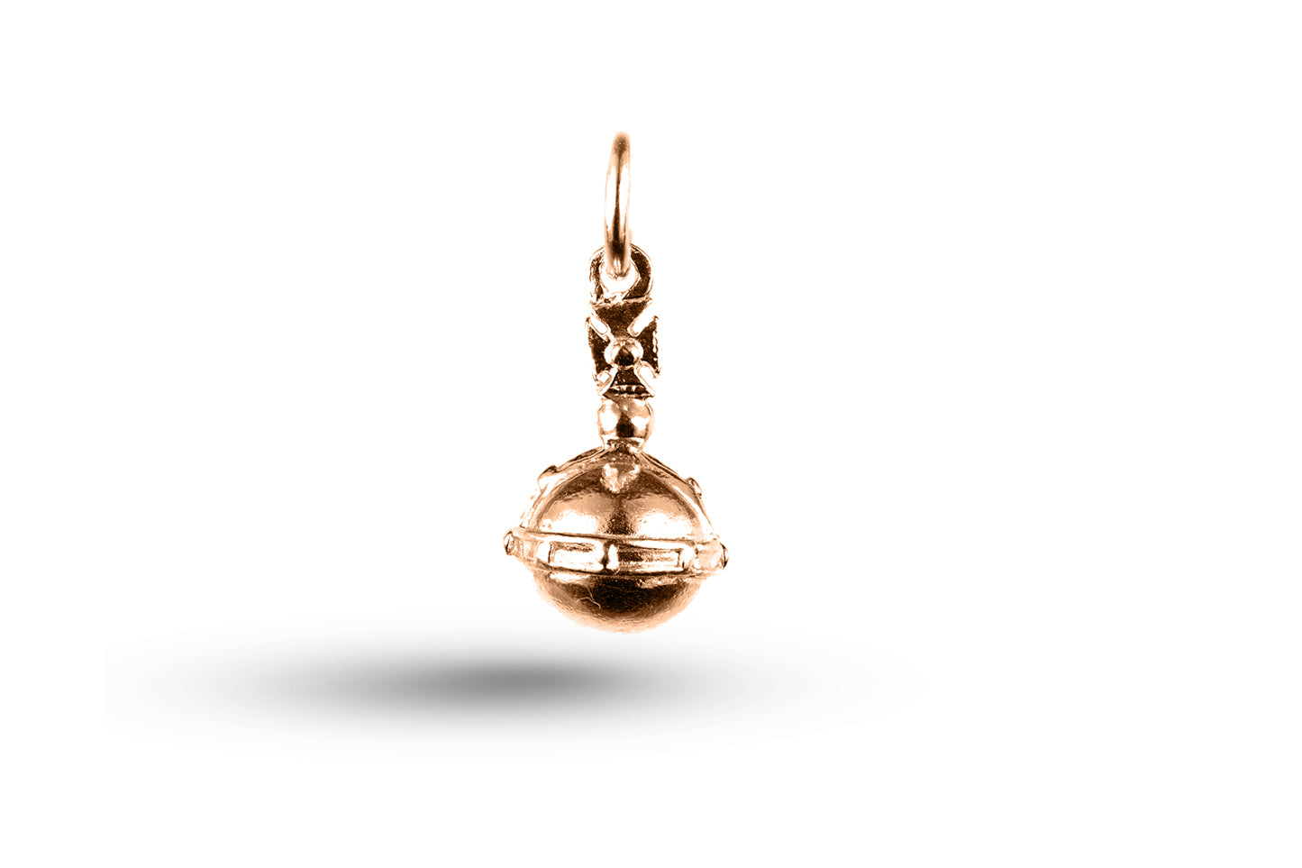 Rose gold Orb charm.