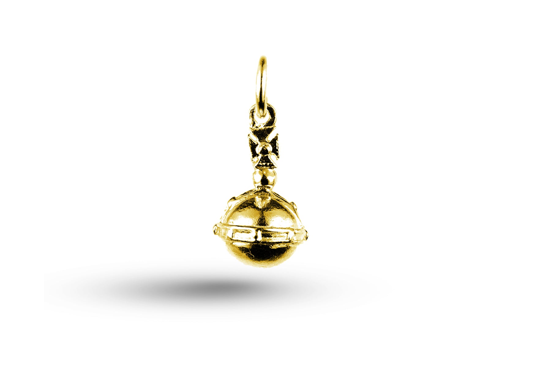 Yellow gold Orb charm.