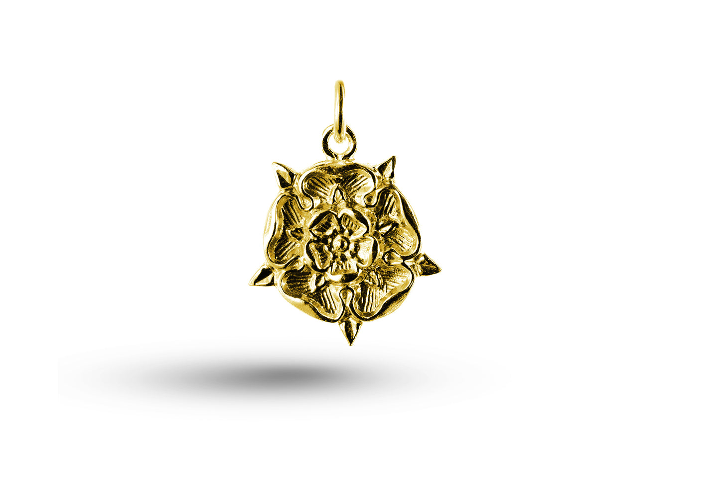 Yellow gold Tudor Rose charm.