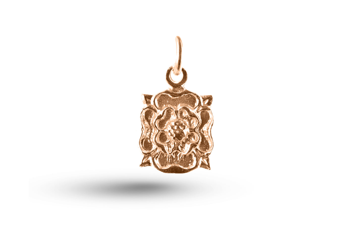 Rose gold Tudor Rose charm.