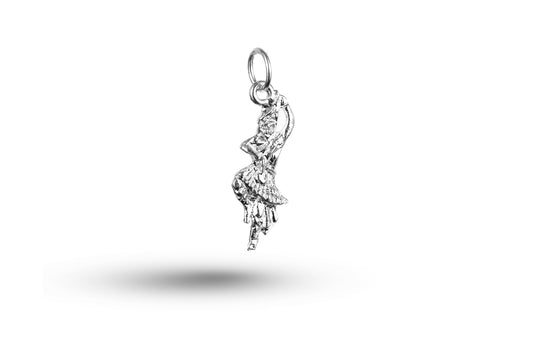 White gold Scottish Dancer charm.