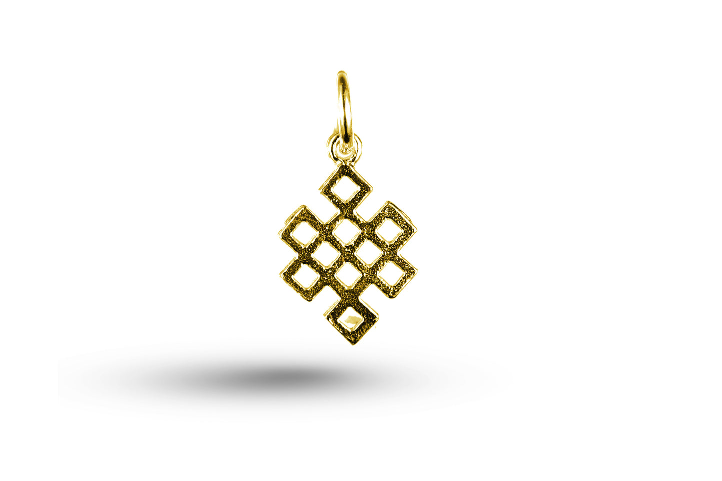 Luxury yellow gold Celtic charm.