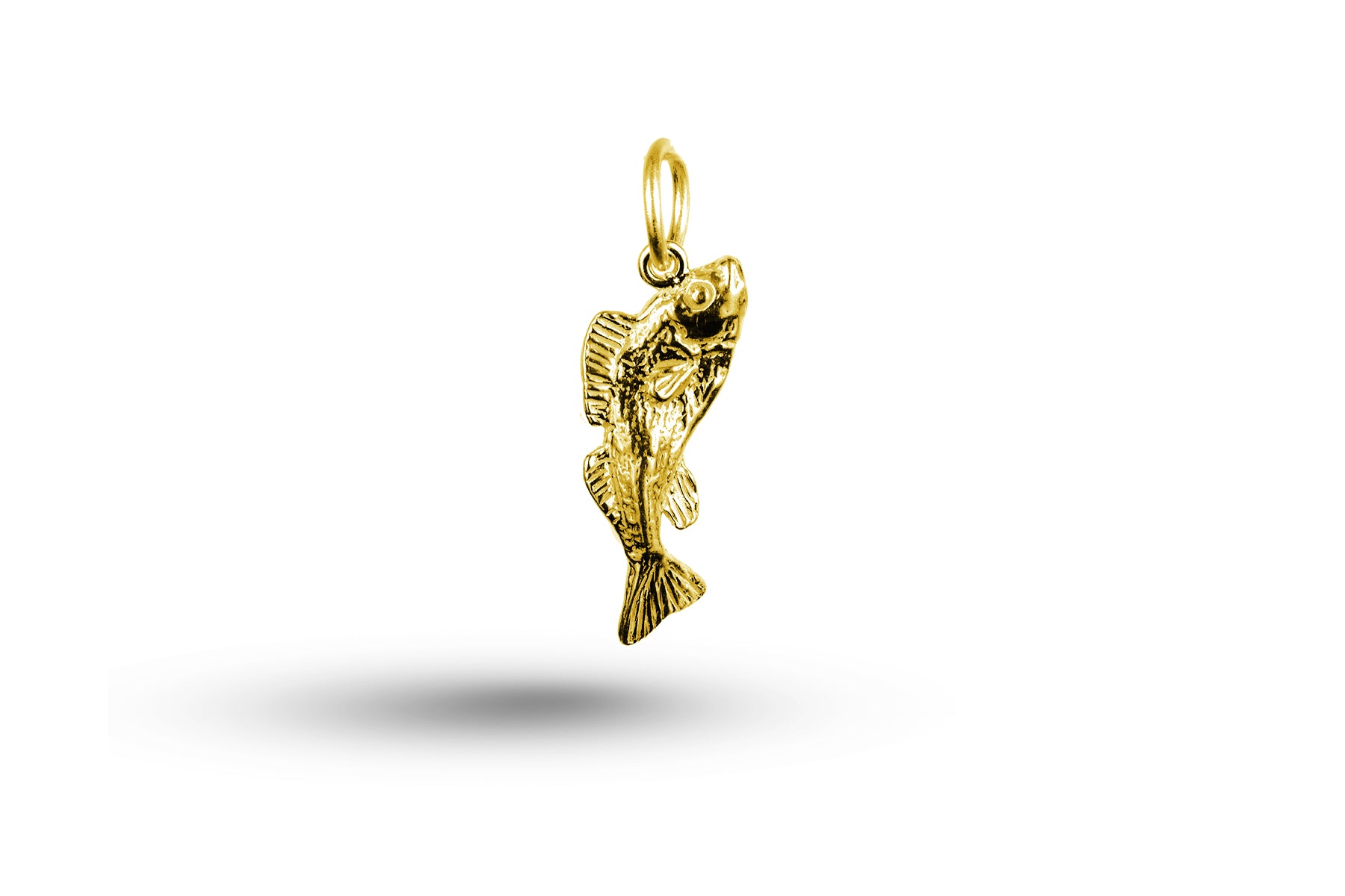 Yellow gold Salmon charm.
