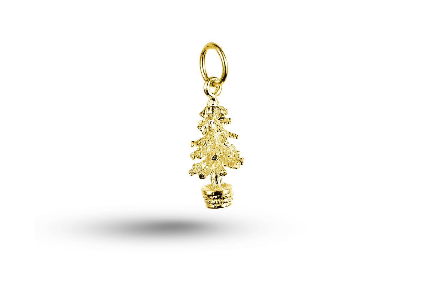 Yellow gold Christmas Tree charm.