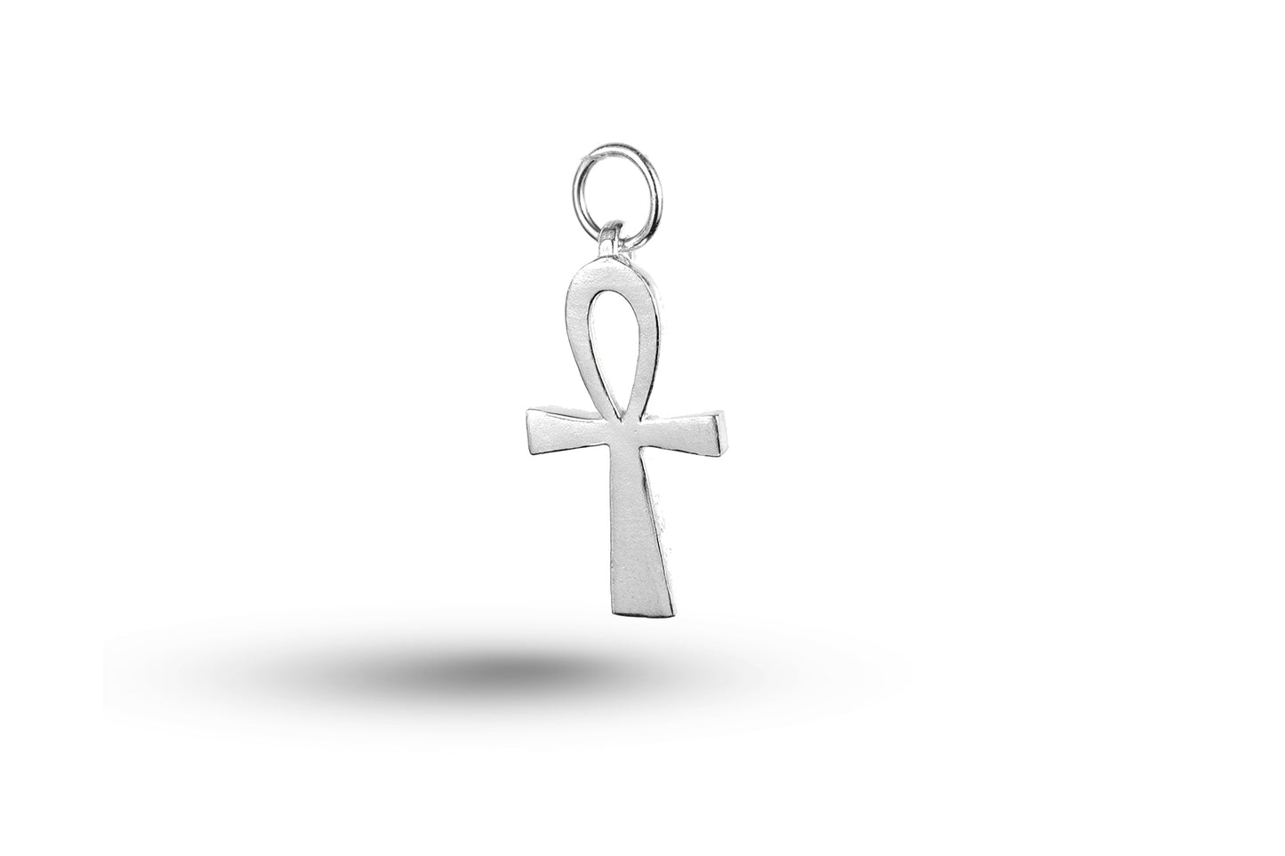 Luxury white gold Ankh charm.