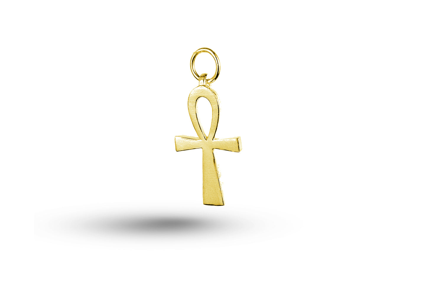 Luxury yellow gold Ankh charm.