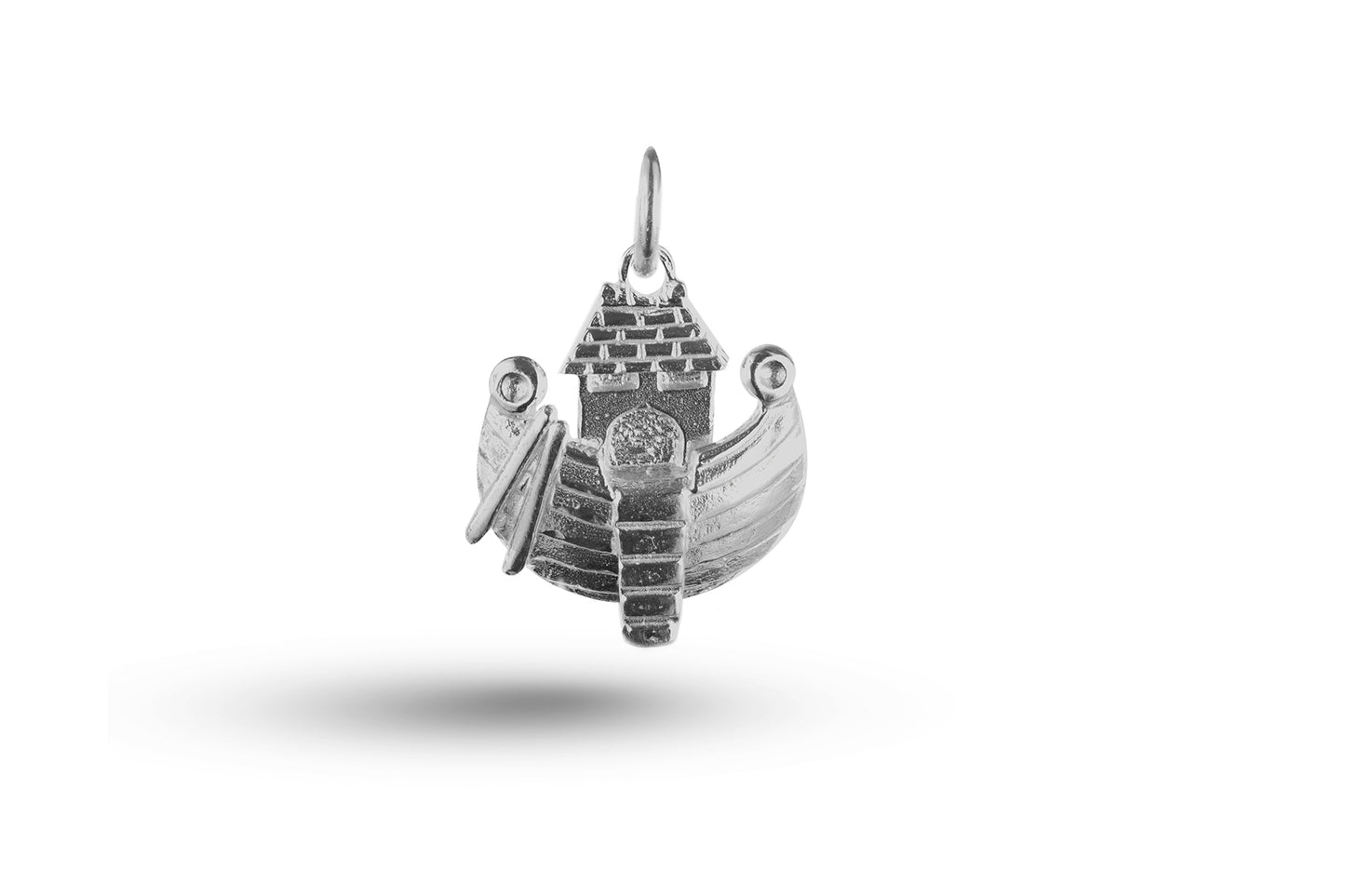 White gold Noahs Ark charm.