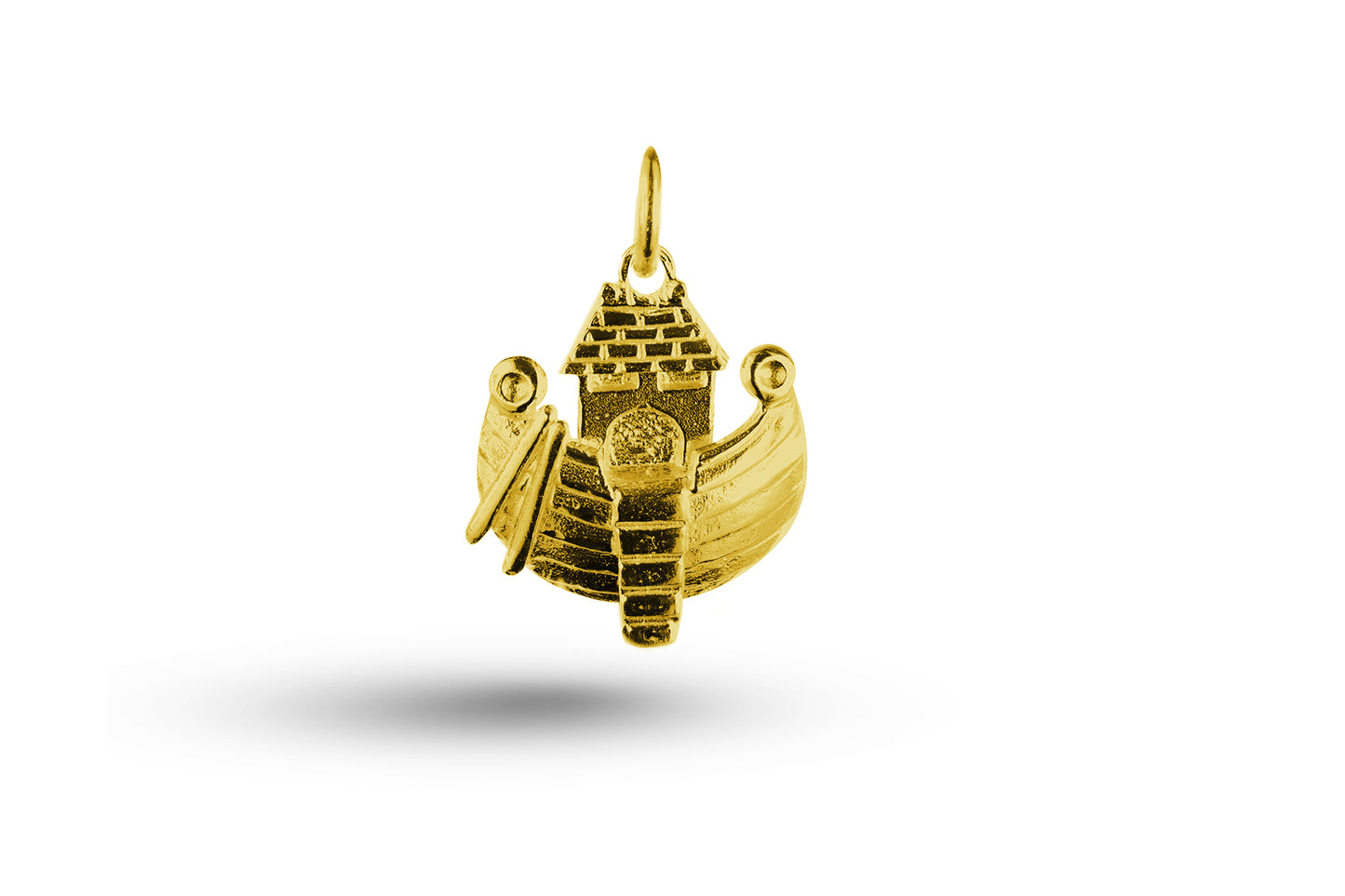 Yellow gold Noahs Ark charm.