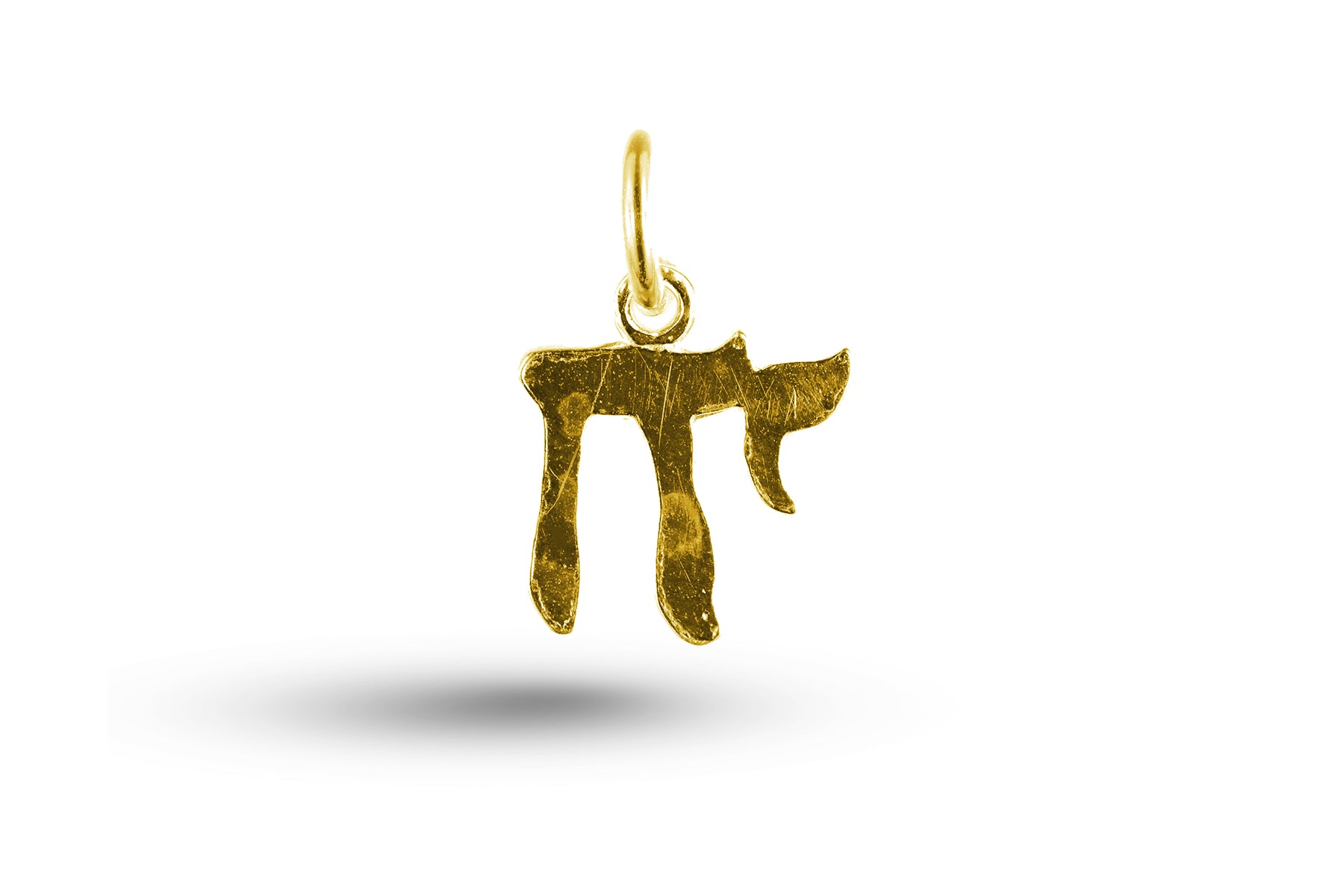 Luxury yellow gold Chai charm.