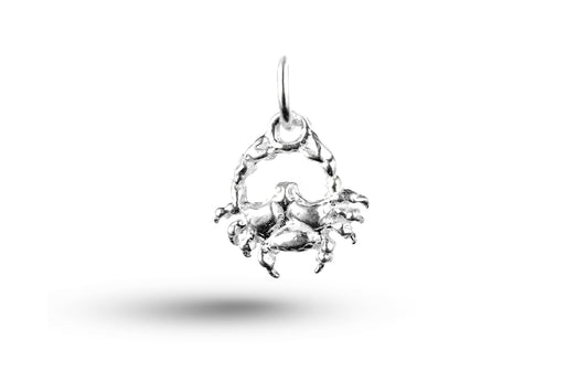 Luxury white gold Cancer charm.