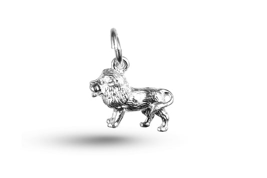 White gold Lion charm.