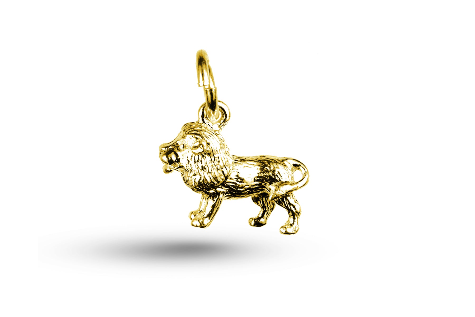 Yellow gold Lion charm.