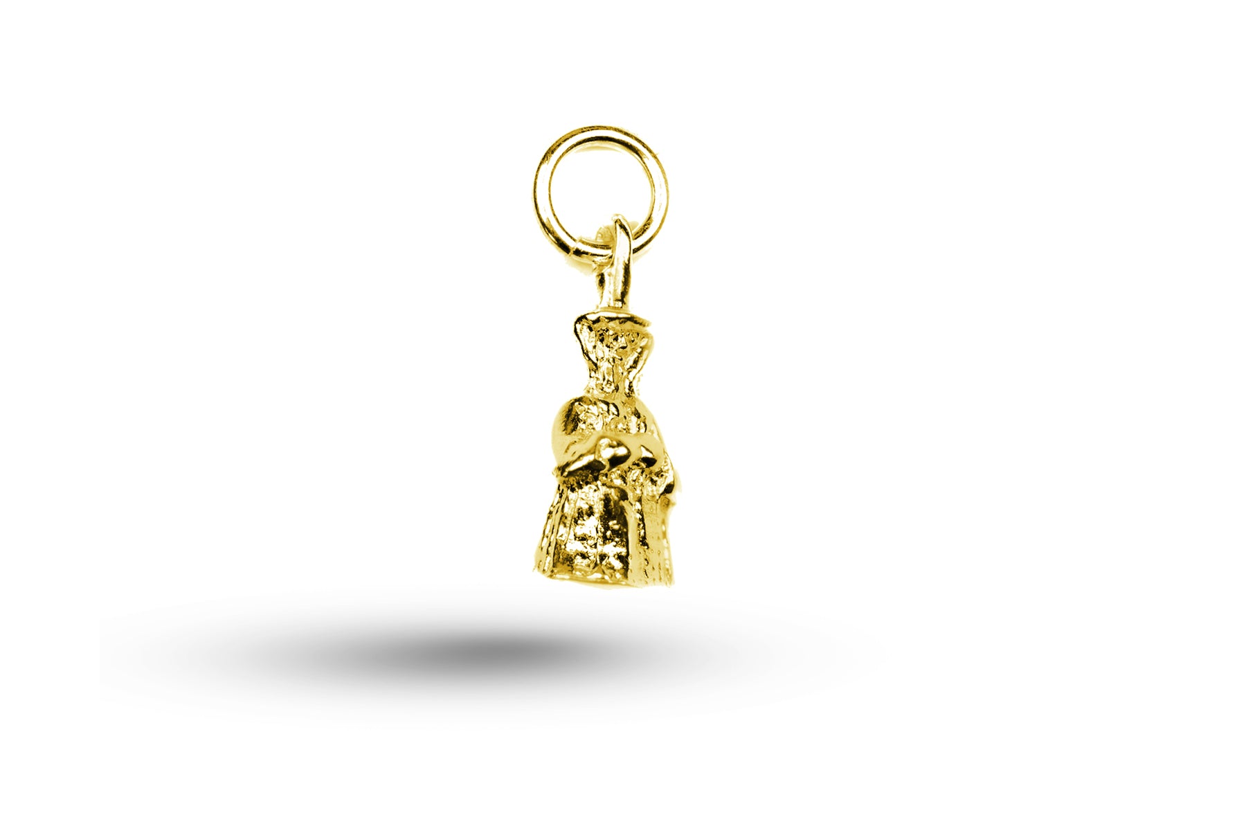 Yellow gold Welsh Lady charm.