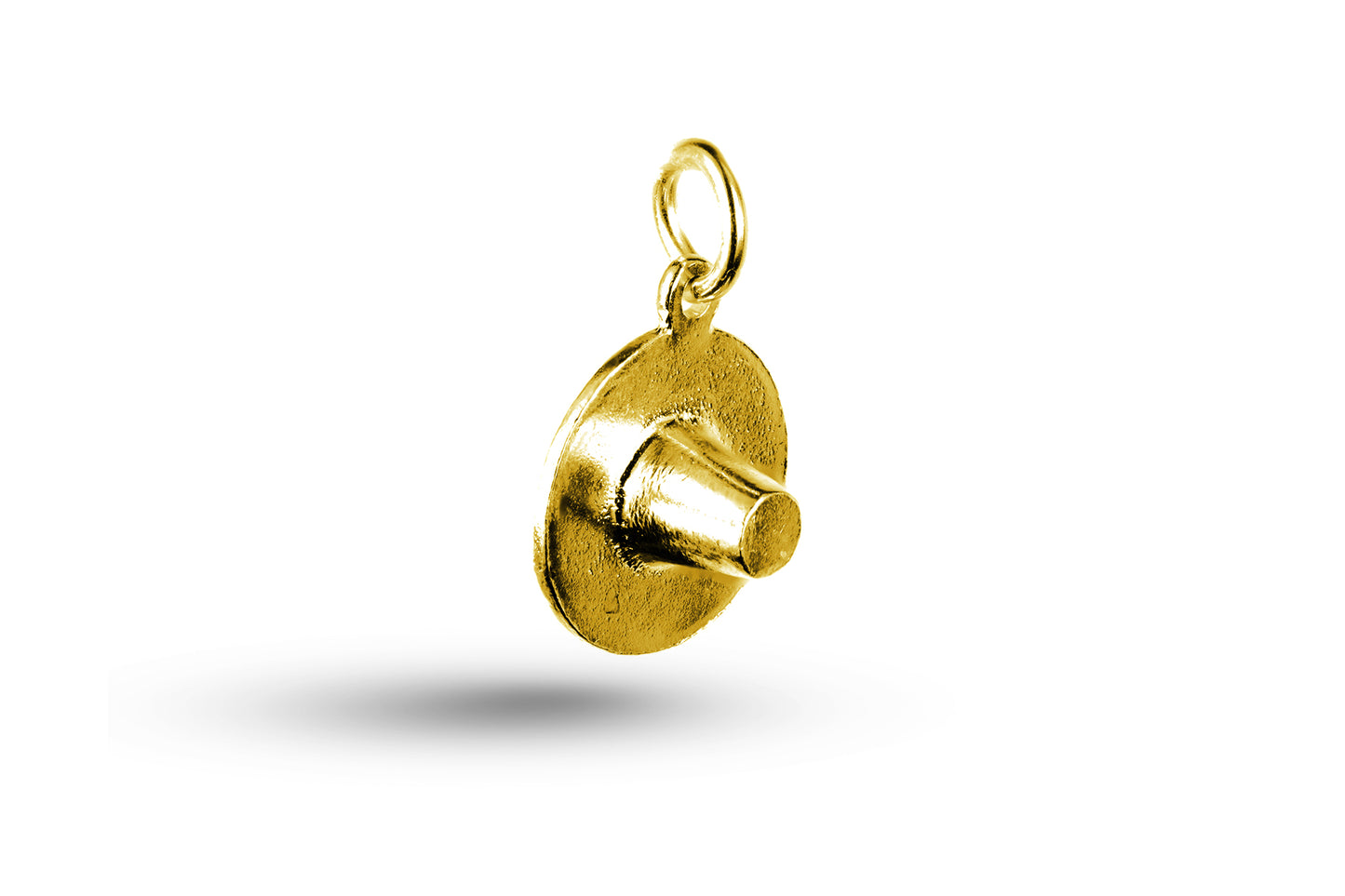 Yellow gold Welsh Hat charm.