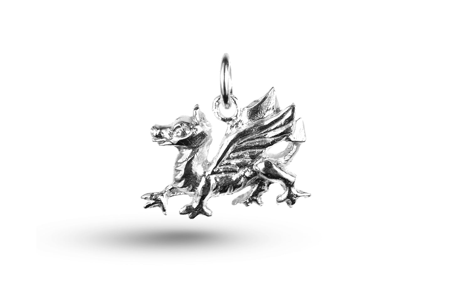 White gold Dragon charm.