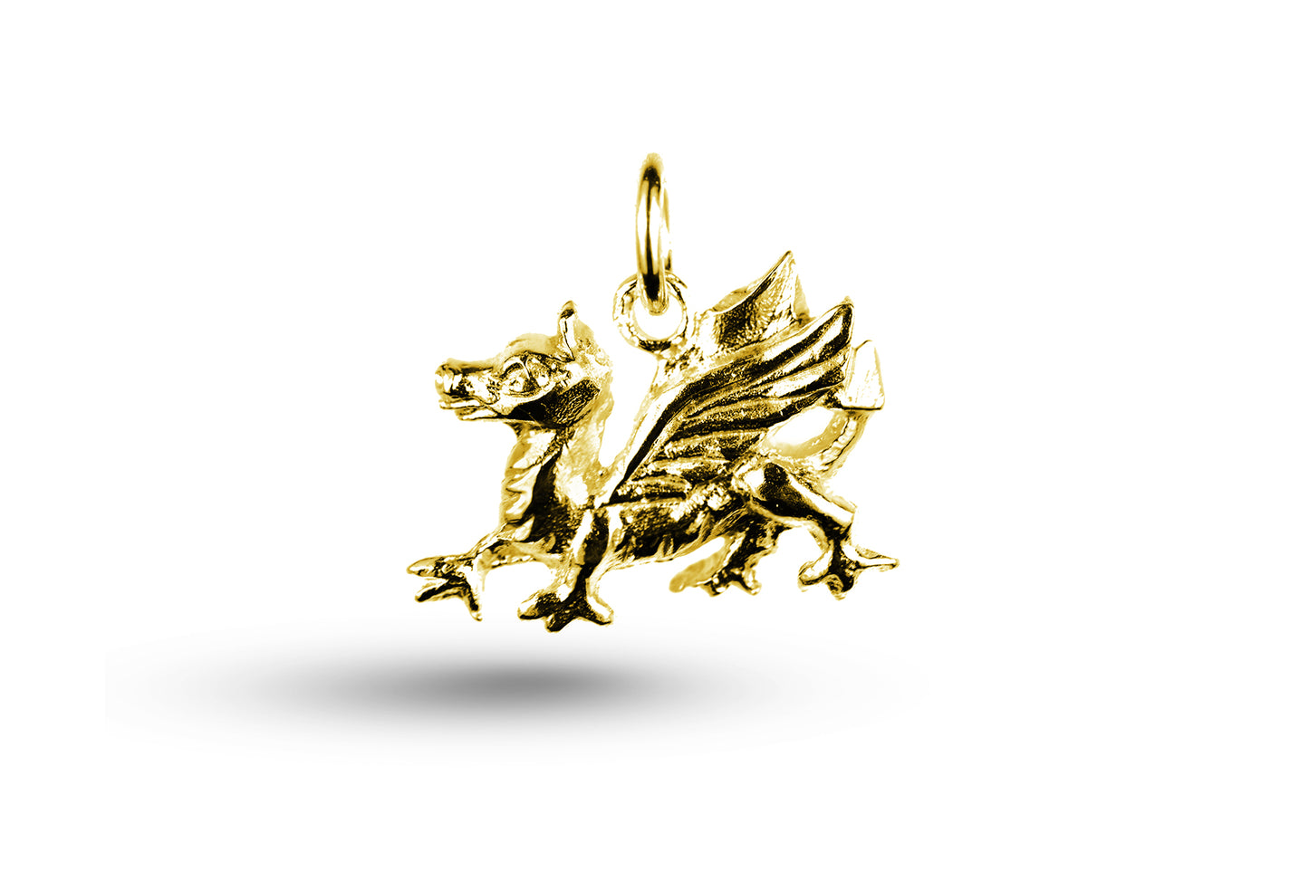 Yellow gold Dragon charm.