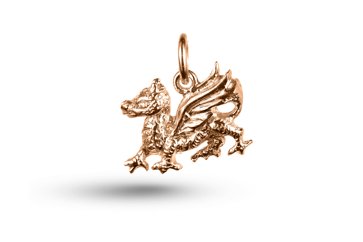 Rose gold Dragon charm.