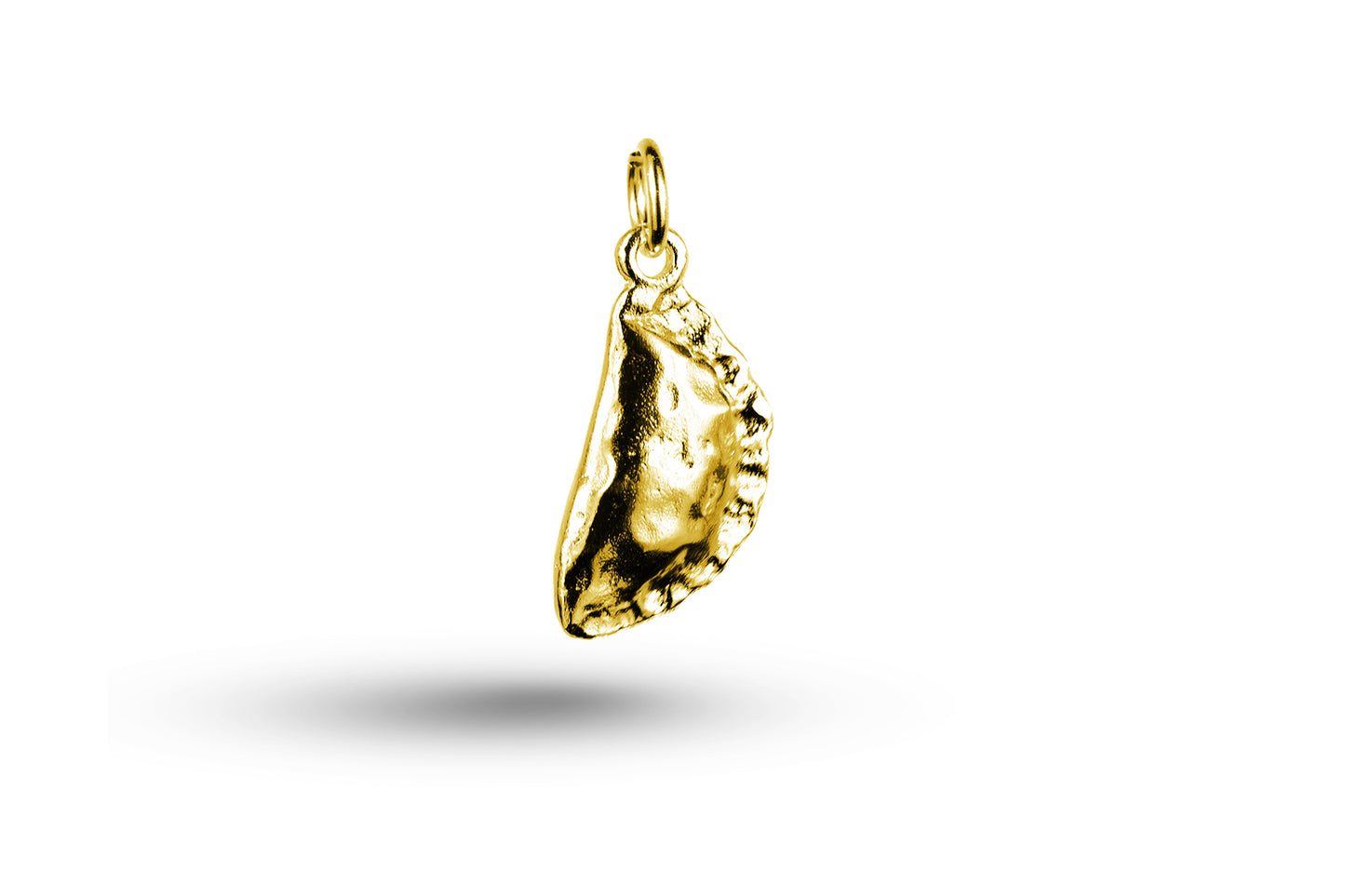 Yellow gold Cornish Pasty charm.
