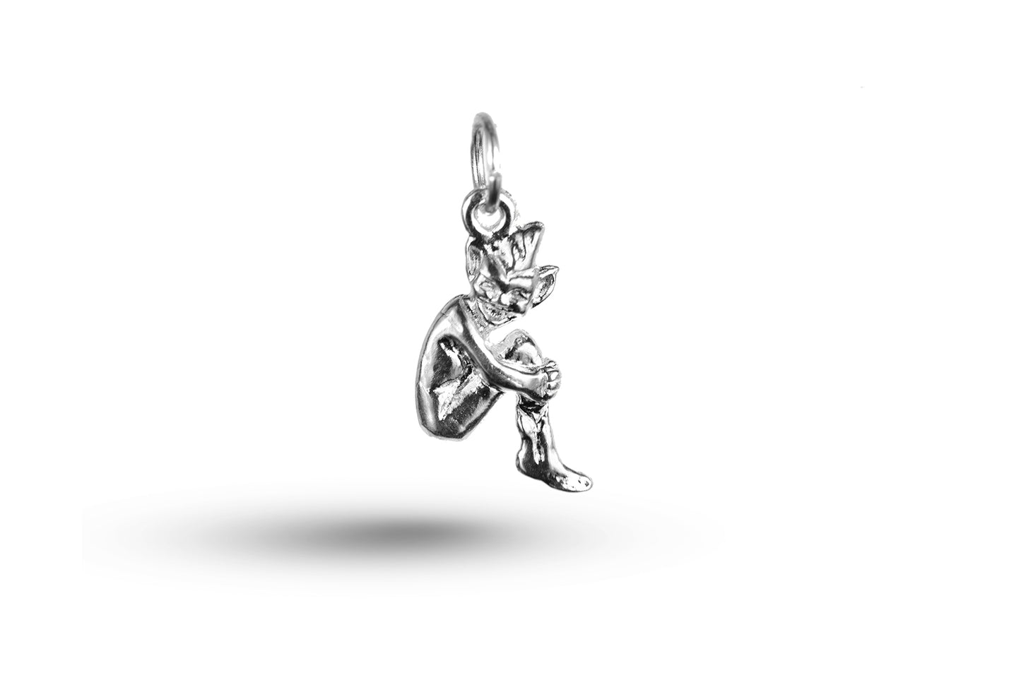 White gold Pixie Sitting charm.