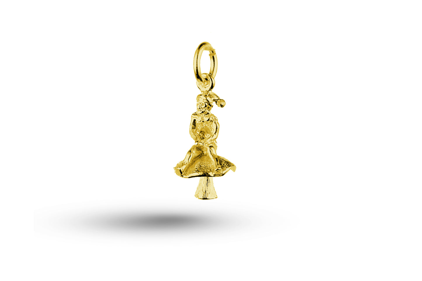 Yellow gold Pixie on Mushroom charm.