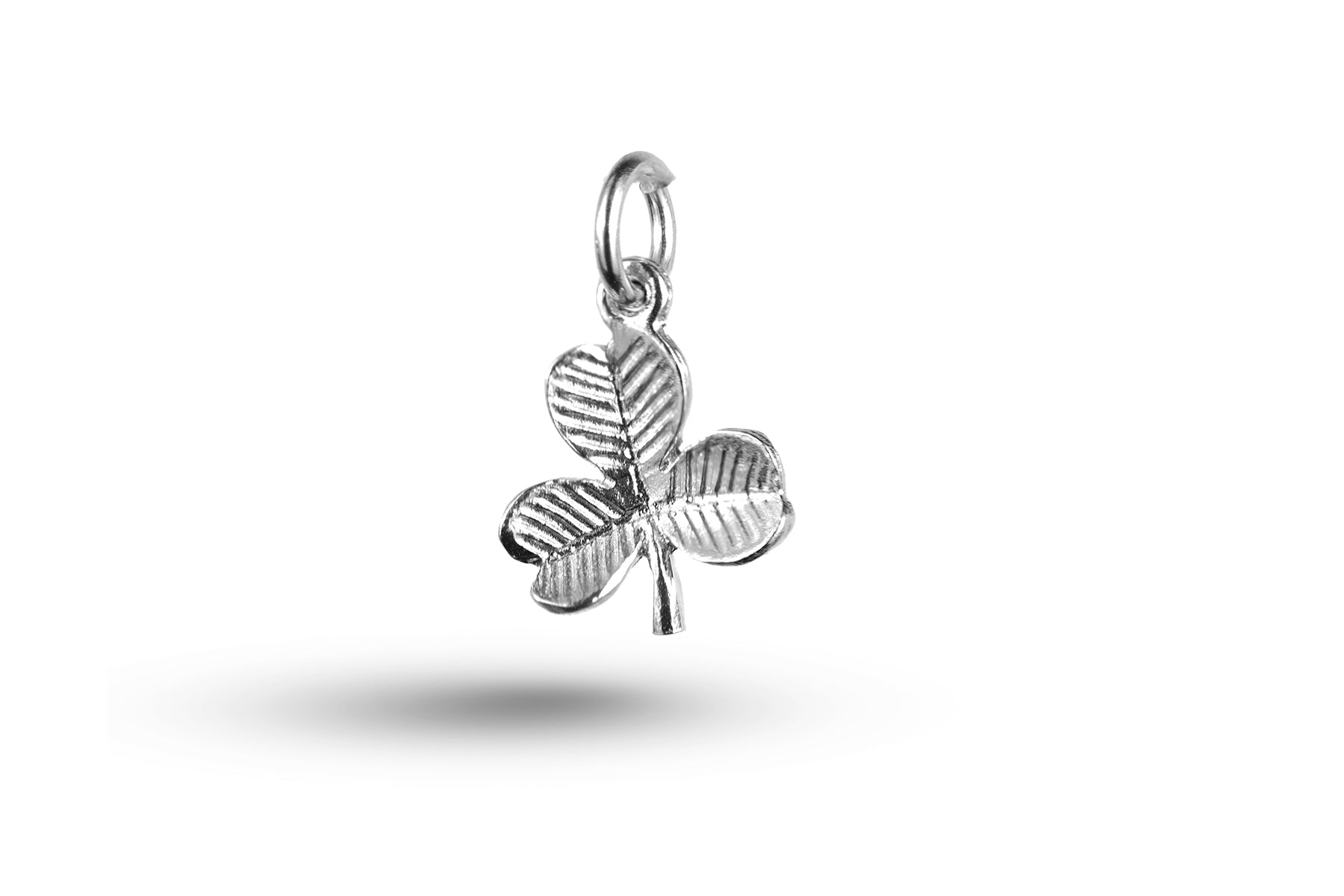 White gold Shamrock charm.