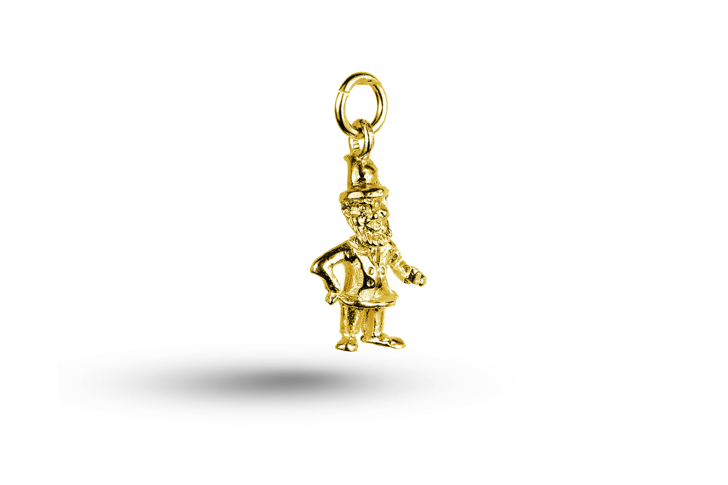 Yellow gold Leprechaun charm.