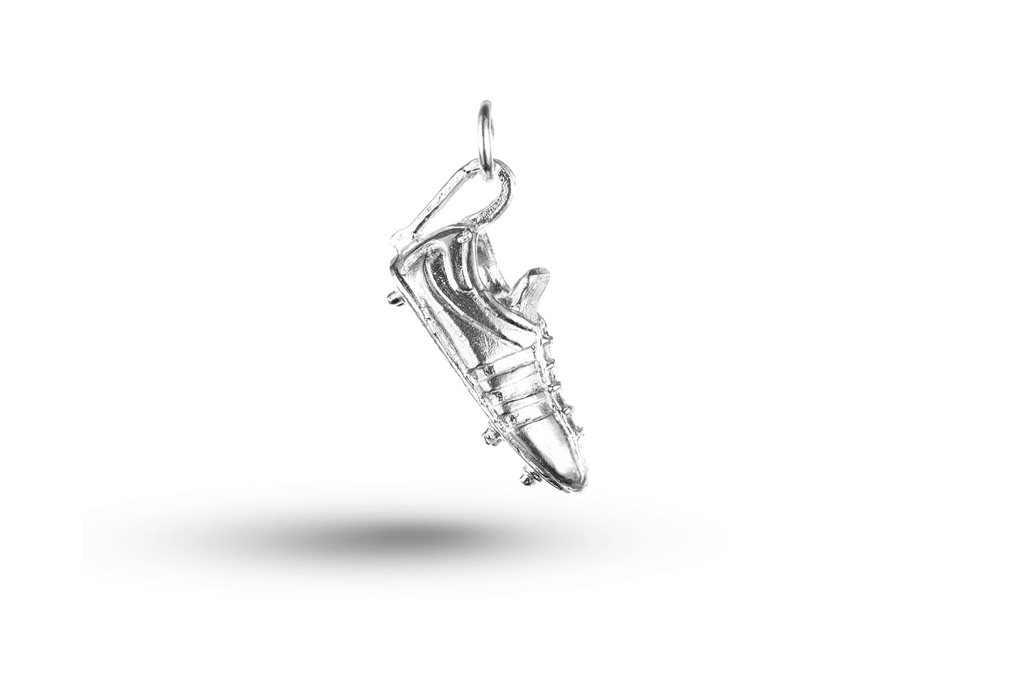 White gold Football Boot charm.