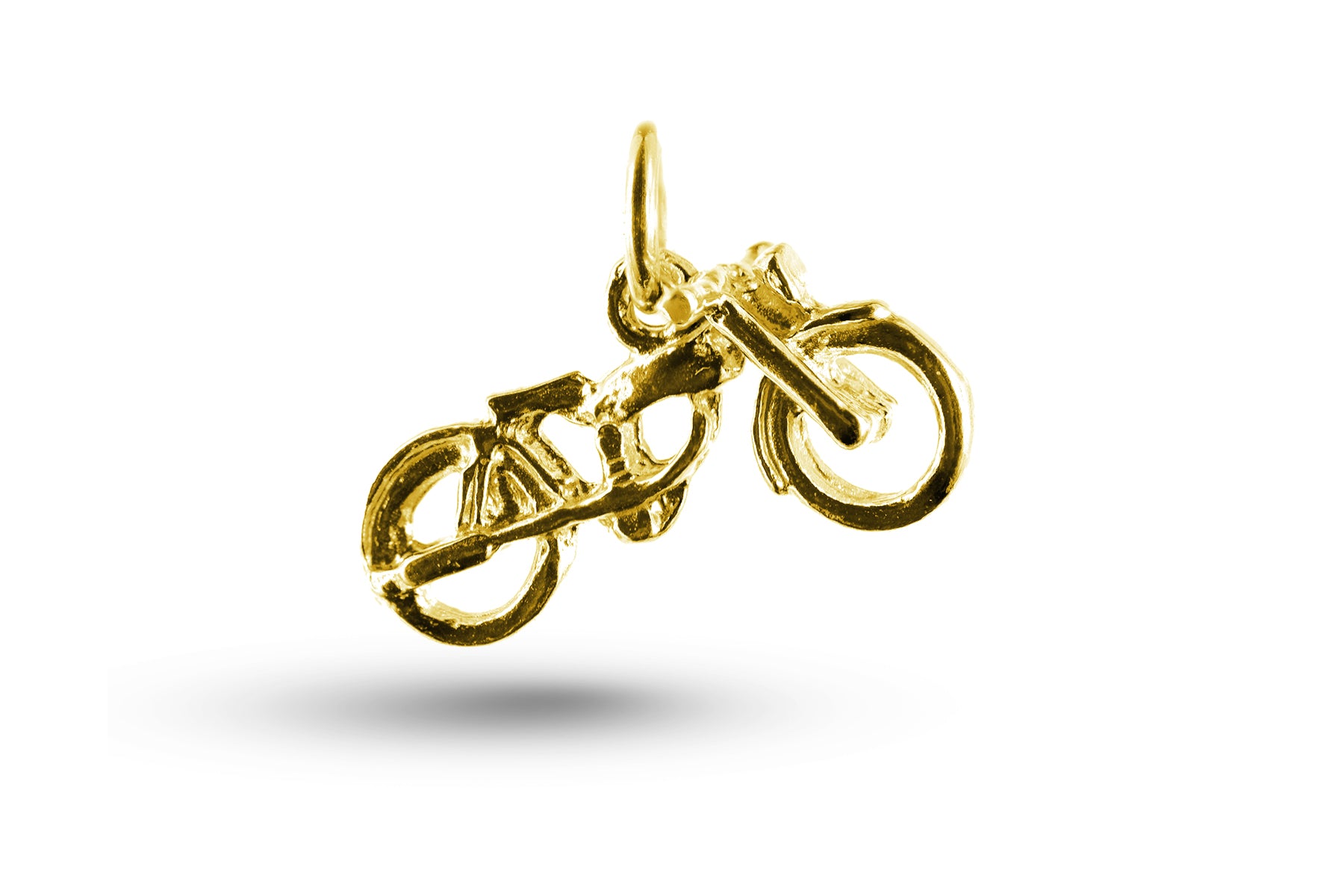 Yellow gold Motorbike charm.