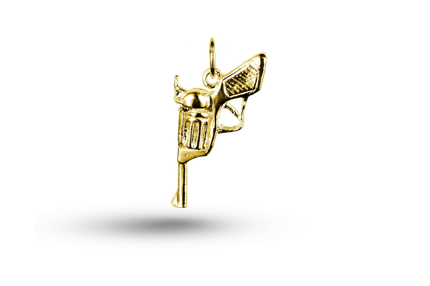 Yellow gold Revolver charm.