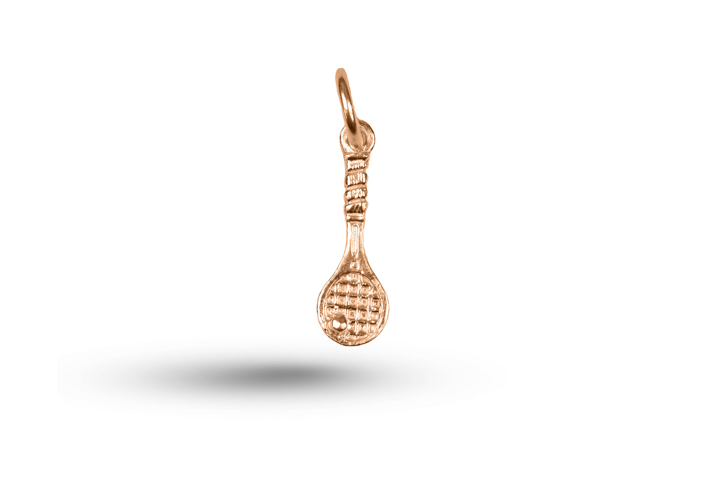 Rose gold Tennis Racket charm.