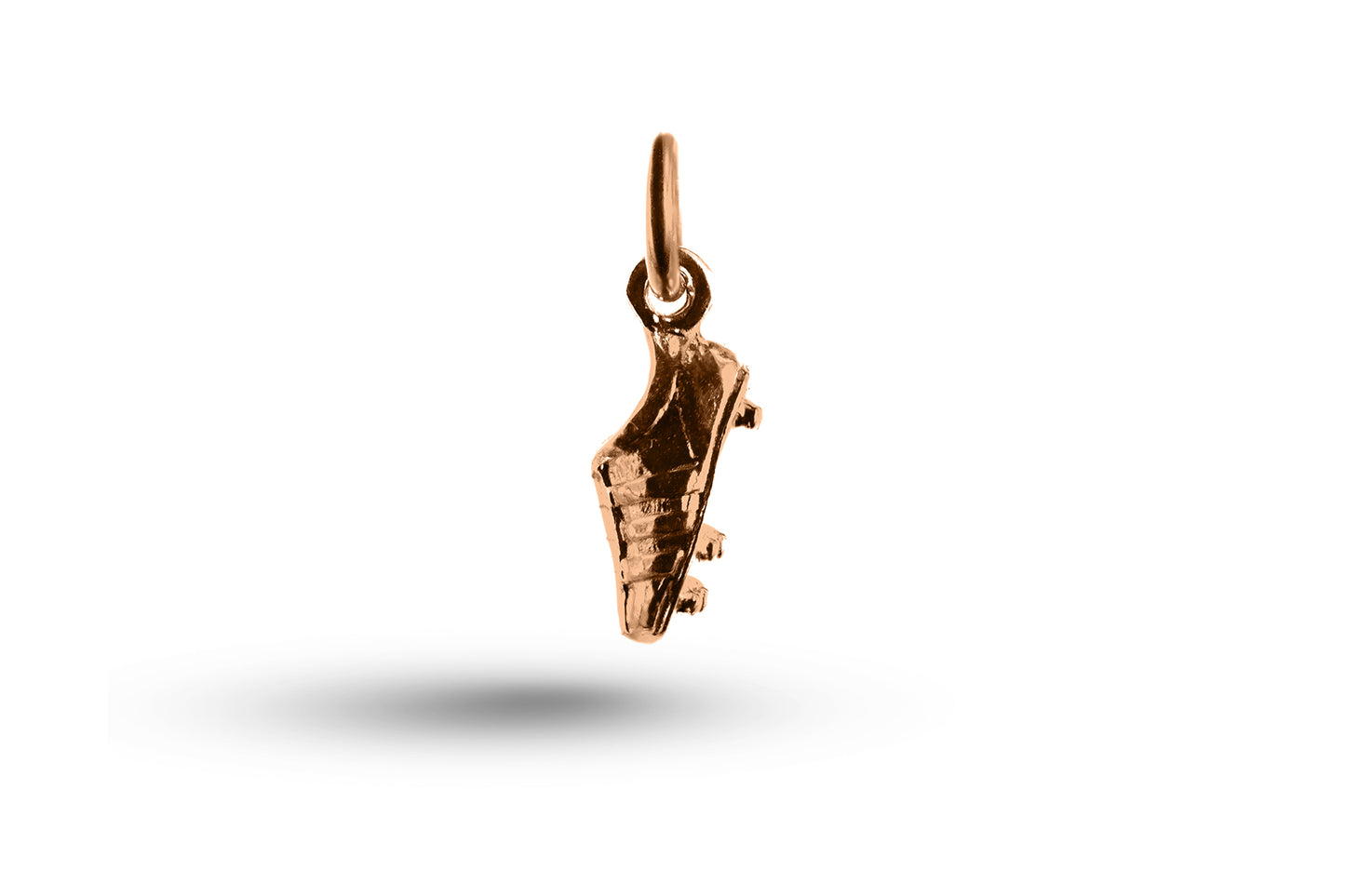 Rose gold Football Boot charm.