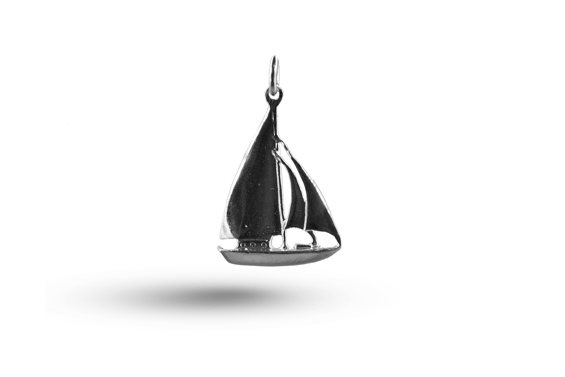 White gold Yacht charm.