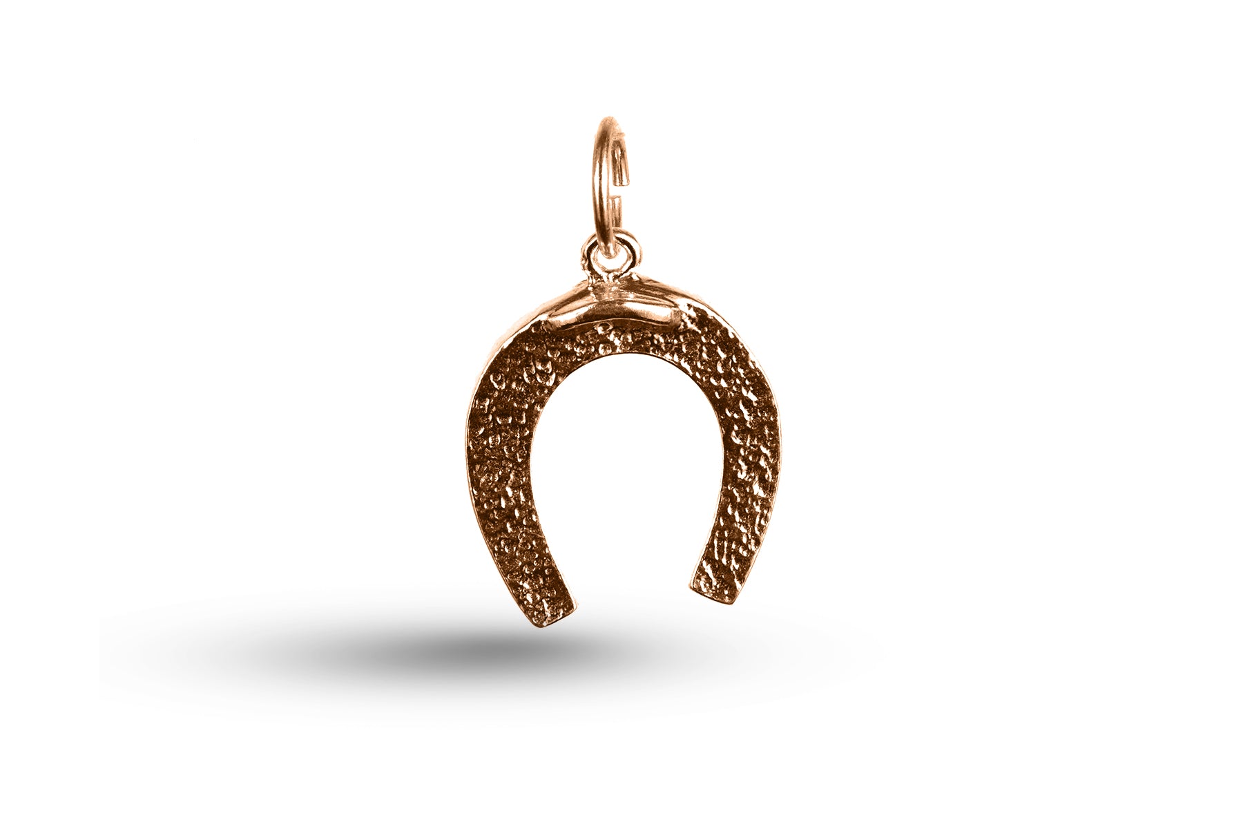 Rose gold Extra Large Horseshoe charm.