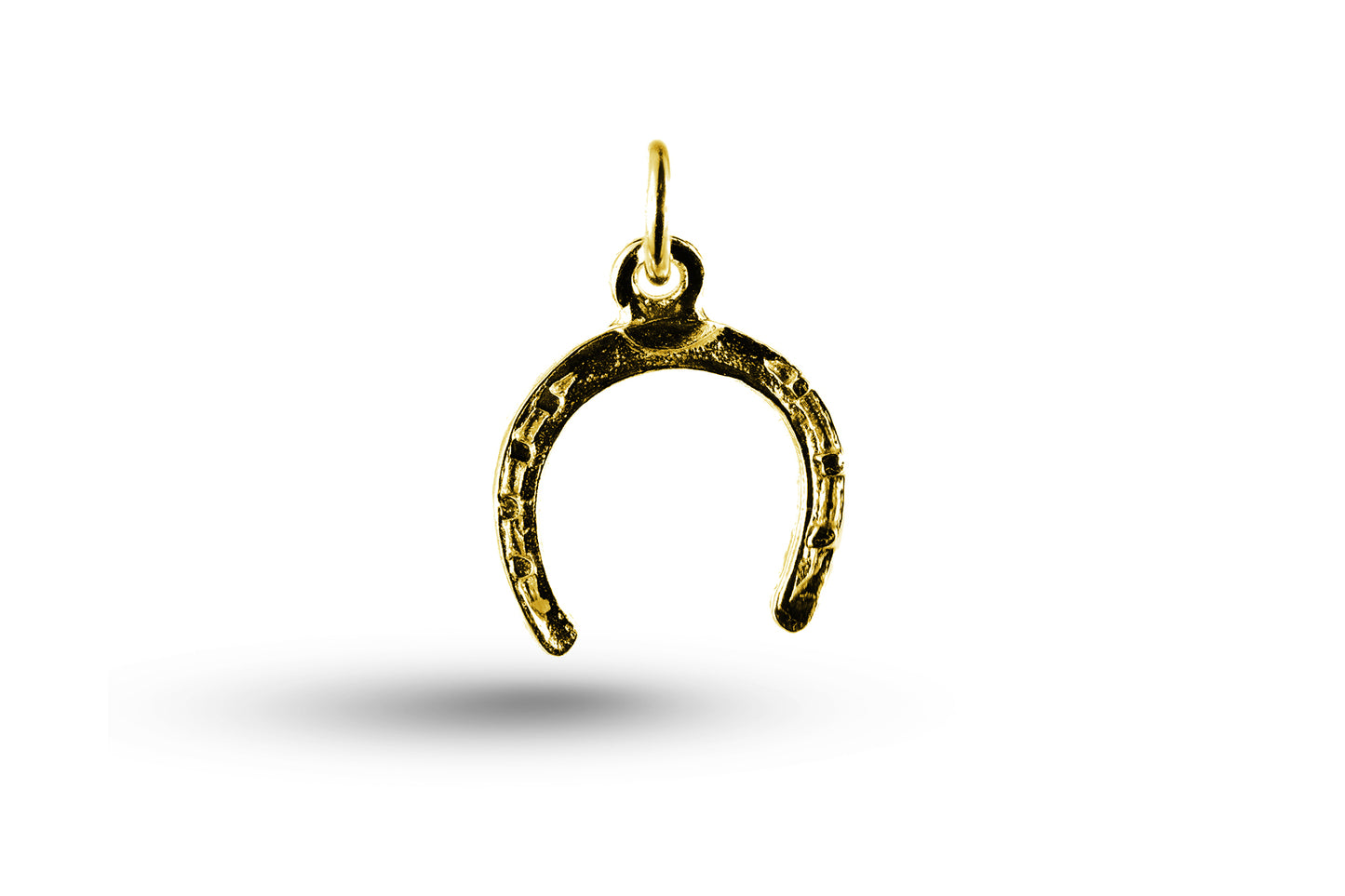 Yellow gold Horseshoe charm.