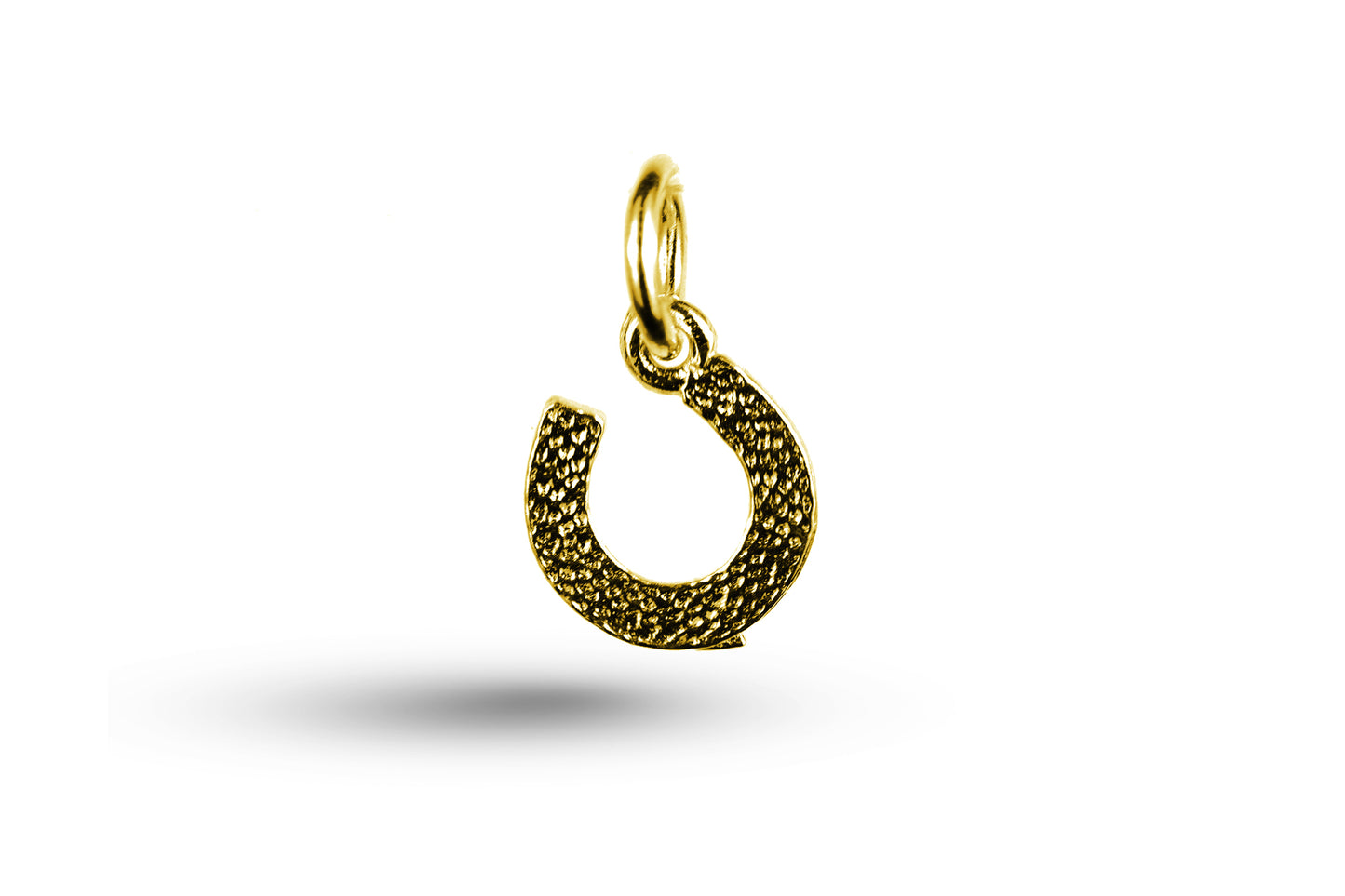 Yellow gold Horseshoe charm.