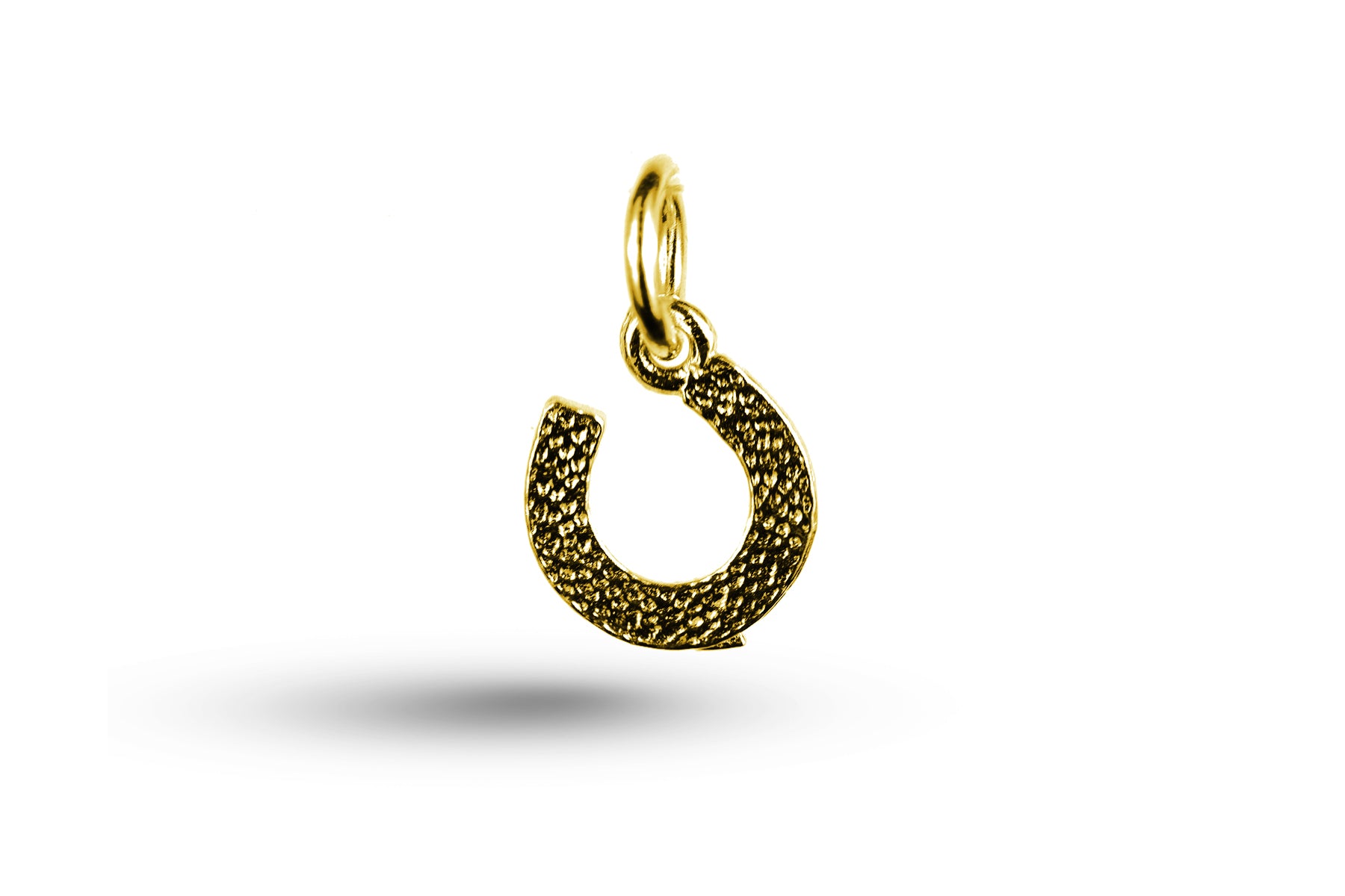 Yellow gold Horseshoe charm.