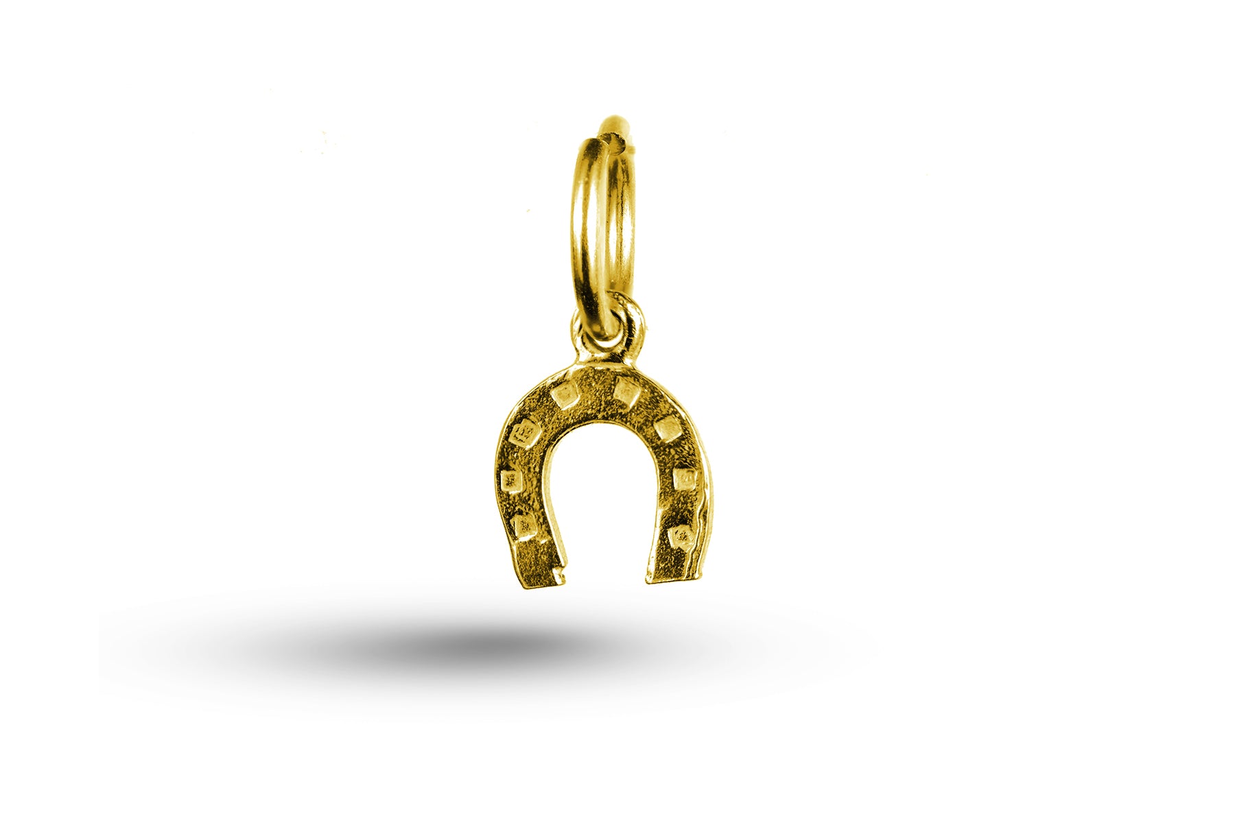 Yellow gold Horseshoe charm.