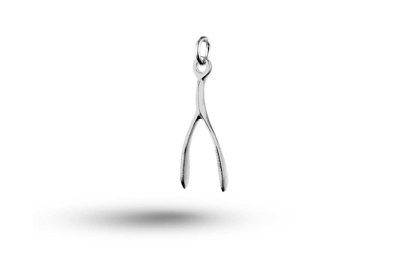 White gold Wishbone charm.