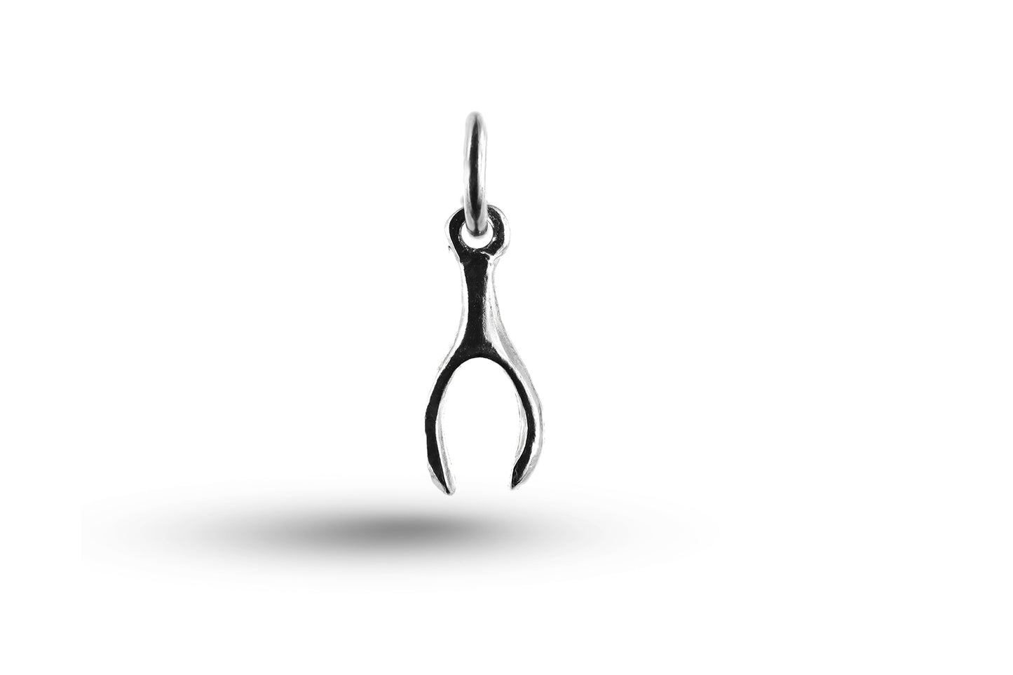 White gold Wishbone charm.