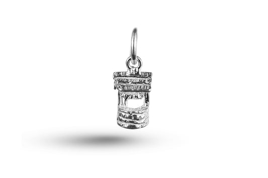 White gold Wishing Well charm.