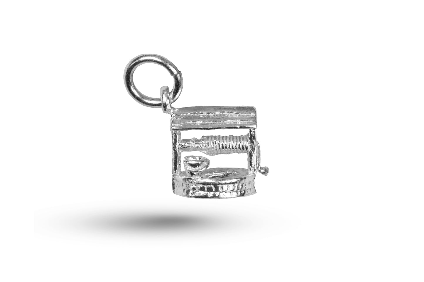 White gold Wishing Well charm.
