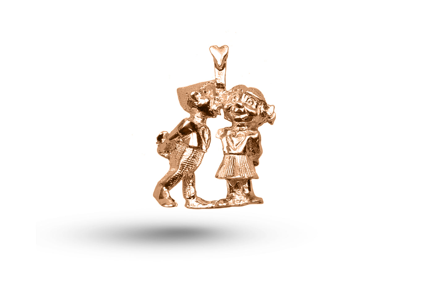 Rose gold Sweethearts charm.