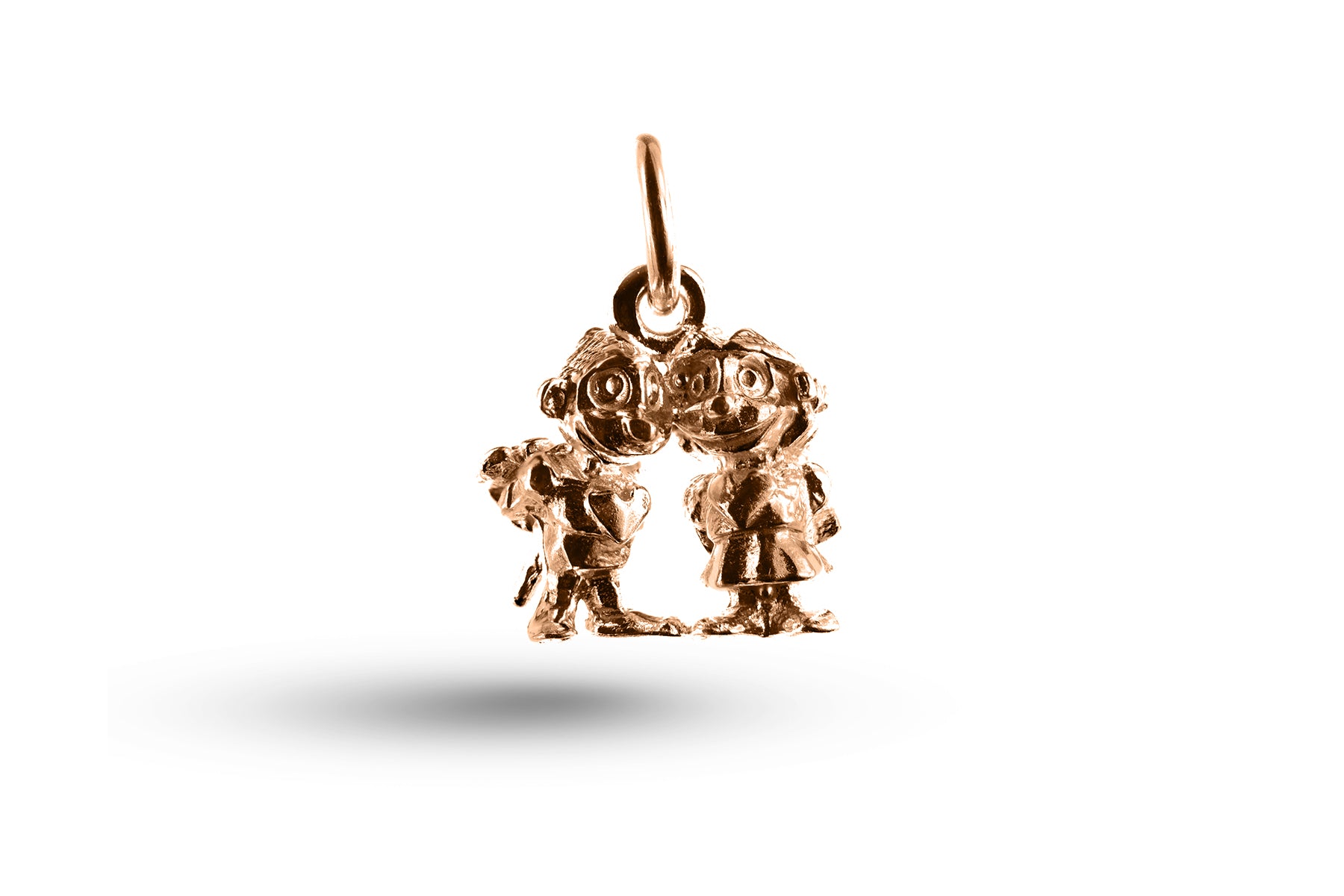Rose gold Sweethearts charm.