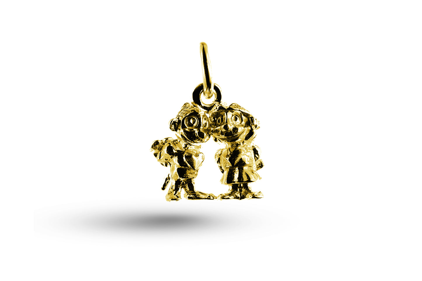 Yellow gold Sweethearts charm.