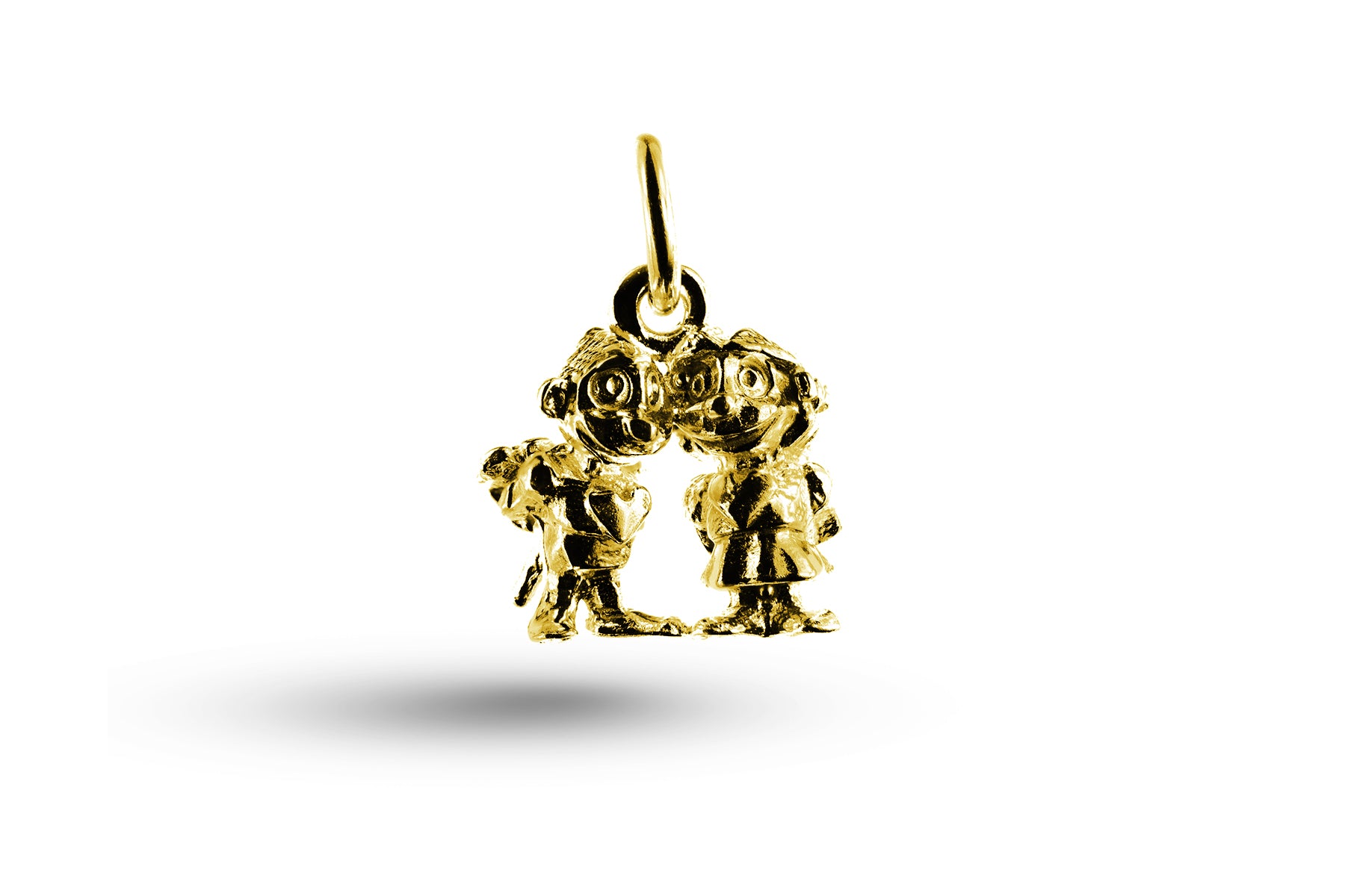 Yellow gold Sweethearts charm.