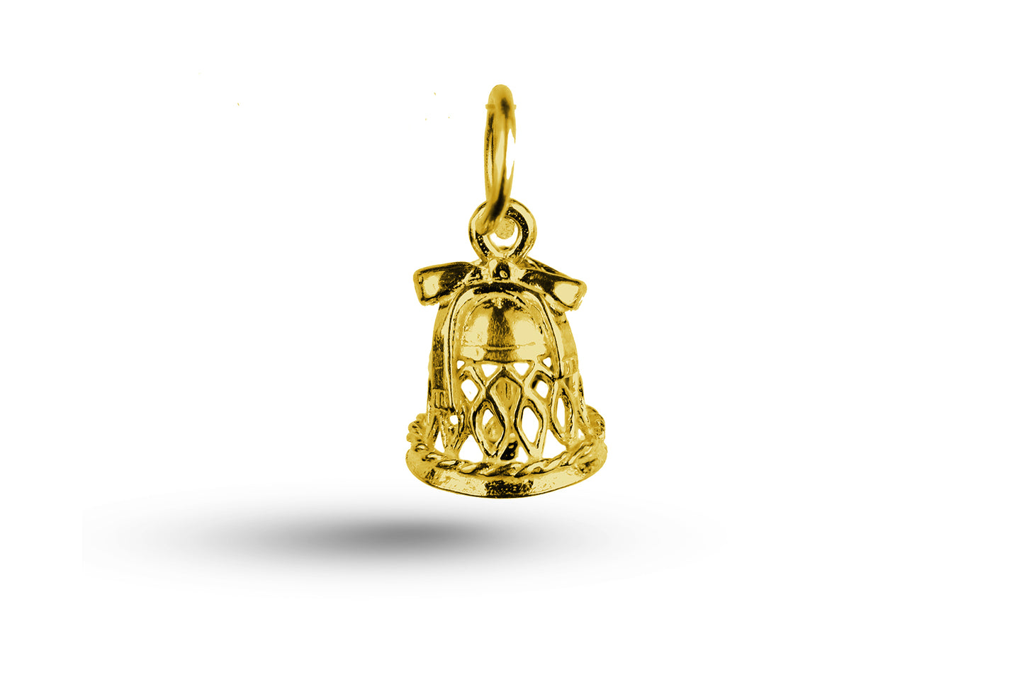 Yellow gold Wedding Bell charm.