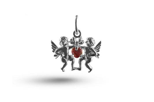 White gold Love Set charm.