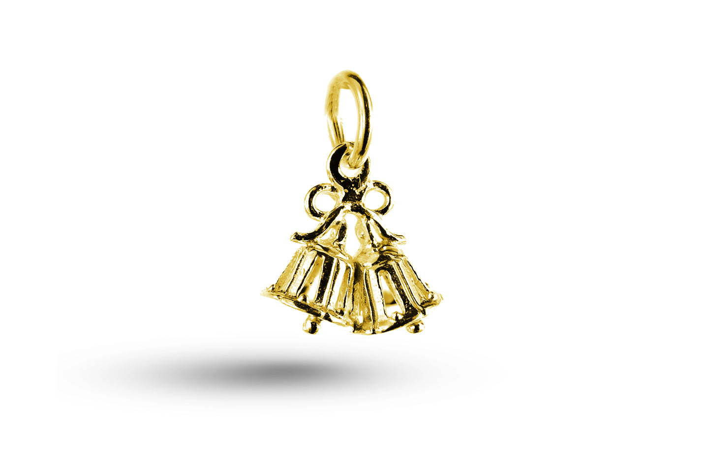Yellow gold Wedding Bells charm.