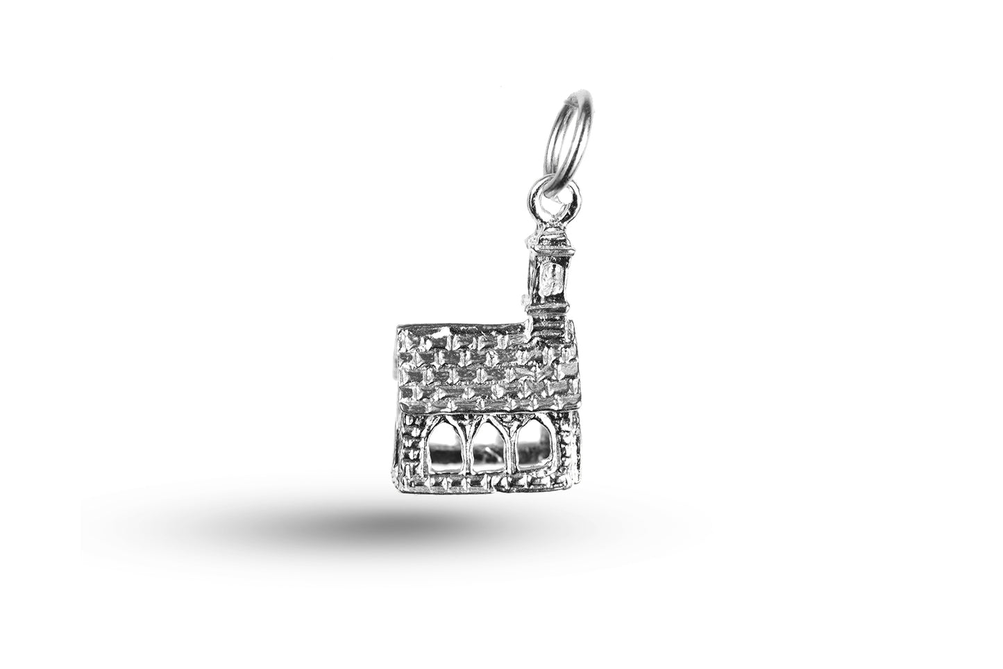 White gold Hollow Church charm.