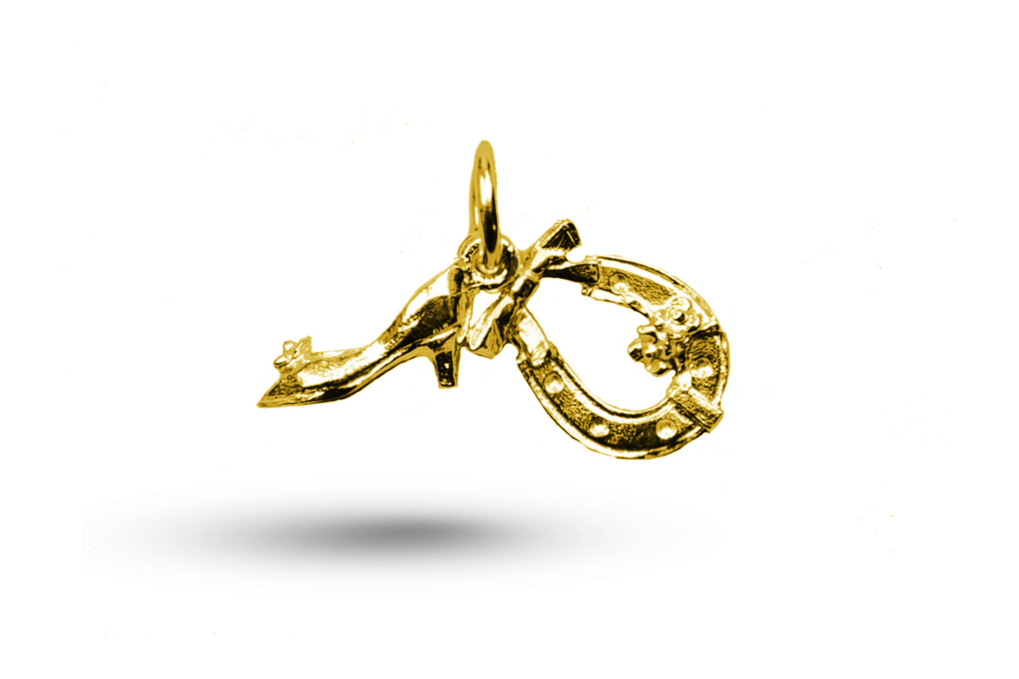 Yellow gold Ring and Wedding Set charm.